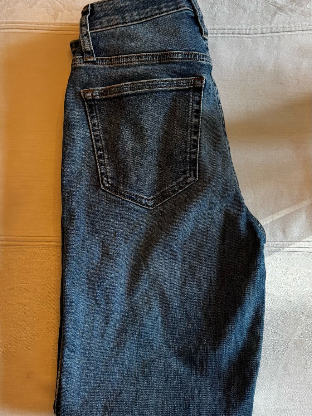 J. Crew Women's Slim Straight Jeans in Dark Blue Denim